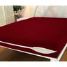 Capa De Colchão Casal Padrão - Malha Gel Com Zíper:Vinho - 2