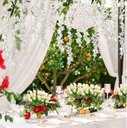 Ver imagem 2 de 12 Glicinas Artificials Trepadeira Realista Flores Folhagem:Branco