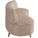 Ver imagem 6 de Sofá Chaise Living 2 Lugares 160cm para Sala Istambul K01 Veludo Bege - Lyam Decor