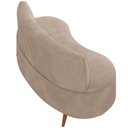 Ver imagem 7 de Sofá Chaise Living 2 Lugares 160cm para Sala Istambul K01 Veludo Bege - Lyam Decor