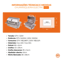 Ver imagem 4 de Churrasqueira Elétrica Makeer Electric Max com Abafador e Espeto 304 - 110v