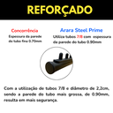 Ver imagem 5 de Arara Rt 40cm Cabideiro de Parede para Roupas 10 Cabides Aço Reforçado Preto