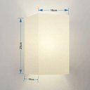 Ver imagem 3 de Arandela Retangular Retro Md-2002 Cúpula em Tecido 25-16x10cm Branco - Bivolt