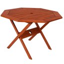 Ver imagem 3 de Mesa Dobrável Oitavada Ipanema Mestra Móveis 120cm Largura Madeira Maciça Polisten Jatobá 74cm (