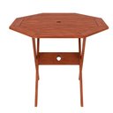 Ver imagem 2 de Mesa Dobrável Oitavada Ipanema Mestra Móveis 120cm Largura Madeira Maciça Polisten Jatobá 74cm (
