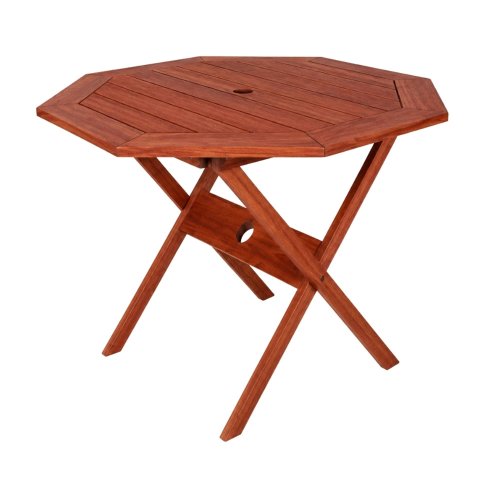 Mesa Dobrável Oitavada Ipanema Mestra Móveis 120cm Largura Madeira Maciça Polisten Jatobá 74cm (