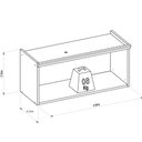 Ver imagem 4 de Armário Aéreo Simples 80cm Selene Linea Brasil