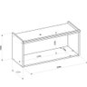 Armário Aéreo Simples 80cm Selene Linea Brasil - 5