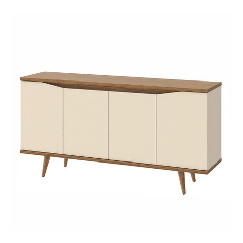 Buffet para Sala 4 Portas Off White Noce Casa D