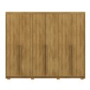 Ver imagem 1 de Guarda-roupa Casal 6 Portas 3 Gavetas 100% Mdf Dukai Nature