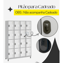 Ver imagem 2 de Armário Roupeiro Aço 16 Portas 191×130×41cm Volume C/ Tranca Cor:branco