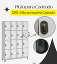 Ver imagem 2 de Armário Roupeiro Aço 16 Portas 191×130×41cm Volume C/ Tranca Cor:branco