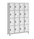 Ver imagem 1 de Armário Roupeiro Aço 16 Portas 191×130×41cm Volume C/ Tranca Cor:branco