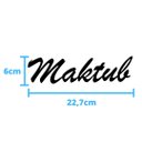 Ver imagem 3 de Adorno De Parede "Maktub" - Já Estava Escrito - Lettering, 3D, quadrinho - Toque 3D:Azul Tiffany