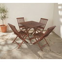 Ver imagem 1 de Mesa com 4 Cadeiras Dobráveis Artek com Furo Ombrelone