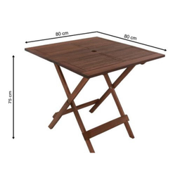 Conjunto Mesa e 4 Cadeiras Dobráveis Artek com Furo Ombrelone - 4