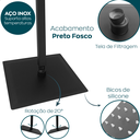Ver imagem 3 de Ducha Quadrada Black Inox Chuveiro Preto Teto 25cm Chuveirão