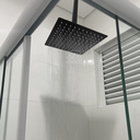 Ver imagem 4 de Ducha Quadrada Black Inox Chuveiro Preto Teto 25cm Chuveirão