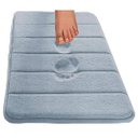 Ver imagem 6 de Tapete de Banheiro Super Soft Camesa Antiderrapante Macio Azul