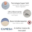 Ver imagem 4 de Tapete de Banheiro Super Soft Camesa Antiderrapante Macio Azul