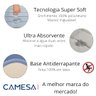 Tapete de Banheiro Super Soft Camesa Antiderrapante Macio Azul - 4
