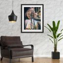 Ver imagem 1 de Quadro Artístico Colar Guia Umbanda - 60x48cm:madeira Preta