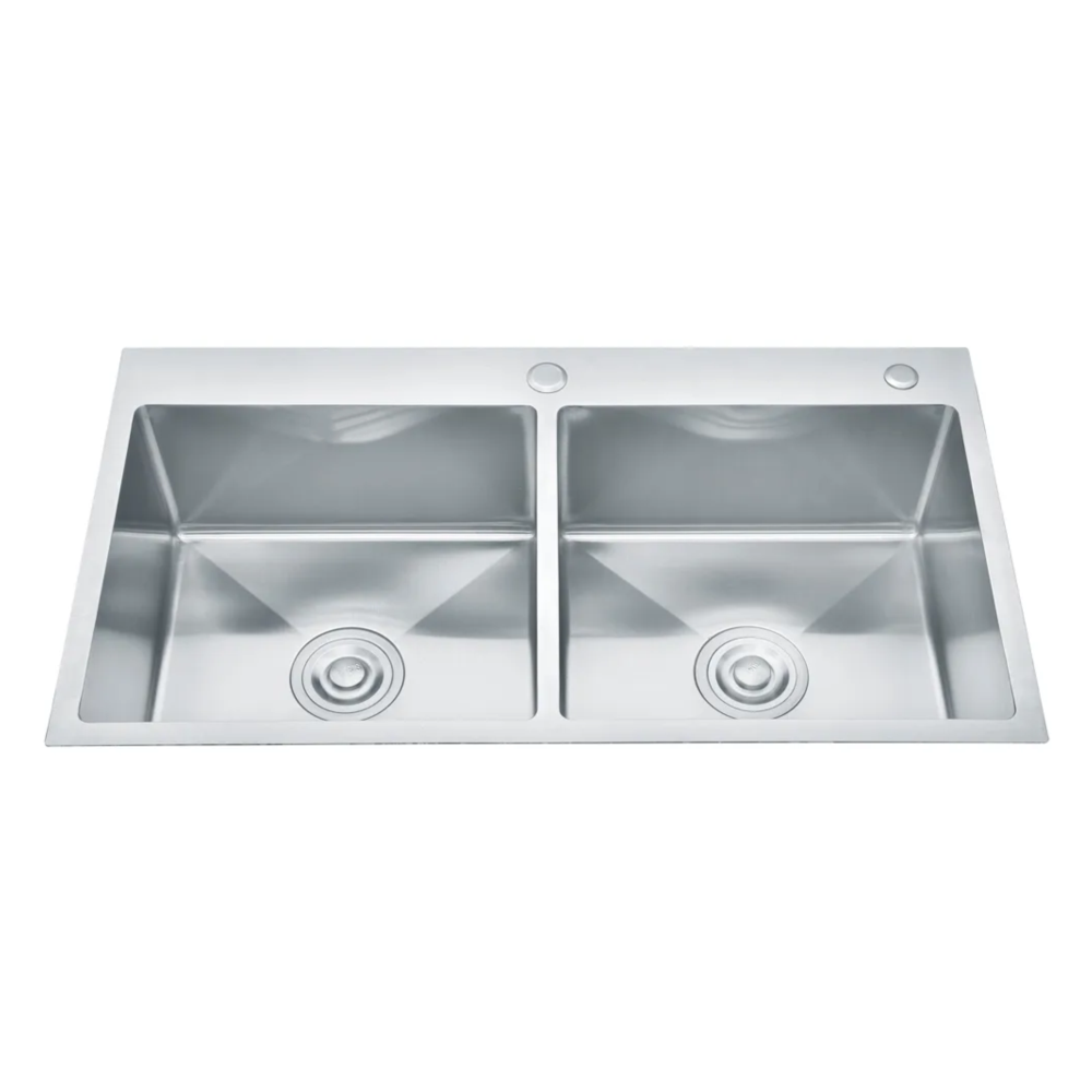 Cuba Dupla Gourmet Aço 304 Nano Silver 85X45cm Guimmis.casa - 5