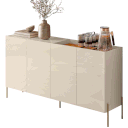Ver imagem 3 de Buffet Aparador para Sala de Jantar 4 Portas Katia Cinamomo/Off White