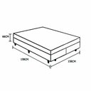 Ver imagem 5 de Cama Box Queen Colchão Aylla Espuma D33 NK Camas + Box Sintético 66x158x198 Cor:Cinza