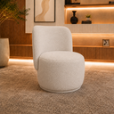 Ver imagem 1 de Poltrona Decorativa Bia Orgânica Boucle Recepção Sala Estar Quarto