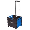 Ver imagem 1 de Carrinho Compras Caixa Organizadora Dobrável com Rodas Kala:azul