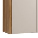 Ver imagem 4 de Armário Aéreo para Cozinha 80cm 2 Portas MDF Nobre Bege/Cinamomo/Off White