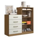 Ver imagem 3 de Cômoda Sapateira Londres 2004142 e Armário Multiuso New 2000192 Atacama Off White - Aramóveis