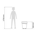 Ver imagem 5 de Vaso Plástico para Plantas Folhagens 55cm Tramontina Gipsy C