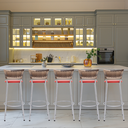 Ver imagem 6 de Kit 5 Banqueta Bistro para Cozinha Junco Cappuccino Àrea Gourmet Balcão Bancada bares Churrasqueira