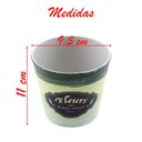 Ver imagem 3 de Kit 2 Mini Vasos de Planta Cachepot Estampados Decorados 11cm
