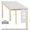 Ver imagem 4 de Kit Telhado Ii com Janelinha Casatema MadeiraOriginals Marrom/Branco