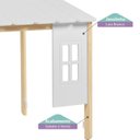 Ver imagem 3 de Kit Telhado Ii com Janelinha Casatema MadeiraOriginals Marrom/Branco