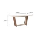 Ver imagem 3 de CONJUNTO SALA DE JANTAR SUÍÇA 1,56 X 0,84 COM 6 CADEIRAS AMÊNDOA 01A