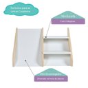 Ver imagem 3 de Kit Escadinha com Mini Escorregador Ii Casatema MadeiraOriginals Marrom/Branco