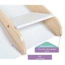 Ver imagem 5 de Kit Escadinha com Mini Escorregador Ii Casatema MadeiraOriginals Marrom/Branco