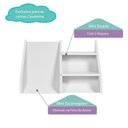 Ver imagem 3 de Kit Escadinha com Mini Escorregador Ii Casatema MadeiraOriginals Branco