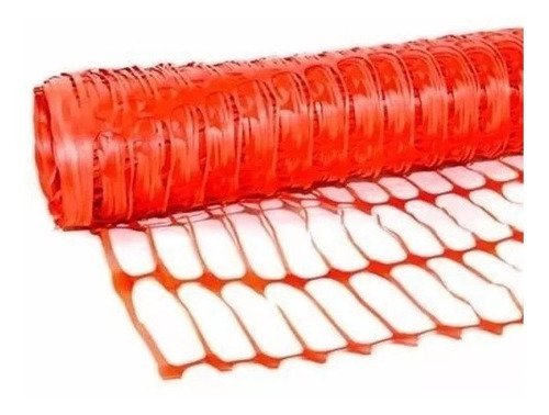 Tela Tapume Laranja Rolo 1,20 M X 50 M - 2