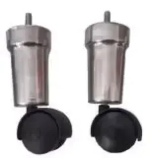 Ver imagem 2 de Kit Rodízios ou Rodinha para Cama Box Metalizado com 13cm de Altura com 8 Unidades