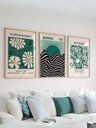 Ver imagem 1 de Kit 3 Quadros Decorativos Bauhaus Matisse Flowers