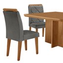 Ver imagem 7 de Mesa de Jantar Olímpia 90cm Mdf Canto Copo e com 4 Cadeiras Melissa