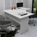 Ver imagem 1 de Mesa Escrivaninha em L 160cm X 60cm Pés Painel F5 Office