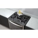 Ver imagem 5 de Fogão Fischer Gran Cheff de Embutir 5 Bocas Mesa de Vidro Com Dourador 110L Silver 220V 28550-65541