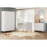 Quarto de Bebê Completo Retrô Berço 3 em 1 Cômoda Guarda Roupa Lunna Peternella - 1