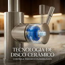 Ver imagem 5 de Torneira Fria Cozinha Pia, Mesa Bancada Aço Escovado Fc-150